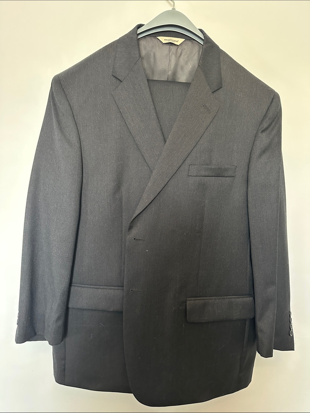 Men's Pronto-Uomo Black Single-Breasted Suit
